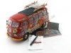 Carsdemetal.es 1973 Volkswagen T1 Samba Bus "Hippie Peace" 1:18 Schuco 450028300