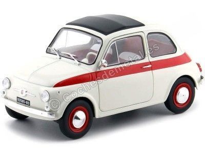Carsdemetal.es 1960 Fiat 500 l Nuova Sport Beige-rjo 1:18 Solid S1801401
