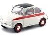 Carsdemetal.es 1960 Fiat 500 l Nuova Sport Beige-rjo 1:18 Solid S1801401