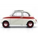 Cochesdemetal.es 1960 Fiat 500 L Nuova Sport Beige-Rojo 1:18 Solido S1801401