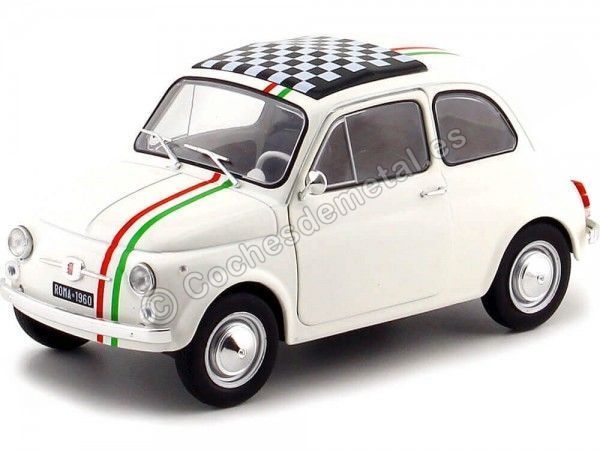 Courtesademal.es 1968 Fiat 500 L Italie Blanco 1:18 Solino S1801403