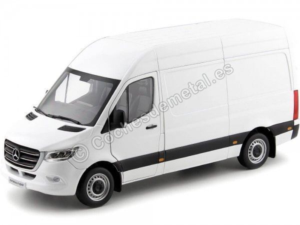 Carsdemetal.es 2018 Mercedes-Benz Furgoneta Sprinter Arctic White 1:18 NOREV B66004162