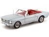 Cochesdemetal.es 1965 Ford Mustang conversível cinza prateado 1:18 Auto World AMM1103