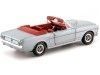 Cochesdemetal.es 1965 Ford Mustang conversível cinza prateado 1:18 Auto World AMM1103