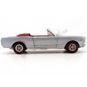Cochesdemetal.es 1965 Ford Mustang convertible argenté-gris 1:18 Auto World AMM1103
