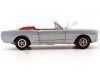 Cochesdemetal.es 1965 Ford Mustang conversível cinza prateado 1:18 Auto World AMM1103