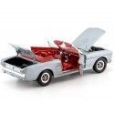 Cochesdemetal.es 1965 Ford Mustang Convertible Silver-Gray 1:18 Auto World AMM1103