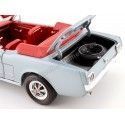 Cochesdemetal.es 1965 Ford Mustang conversível cinza prateado 1:18 Auto World AMM1103