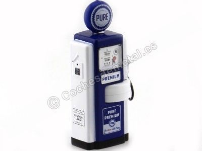 Cochesdemetal.es 1948 Surtidor Wayne 100-A Gas Pump Pure Oil 1:18 Greenlight 14030A 2