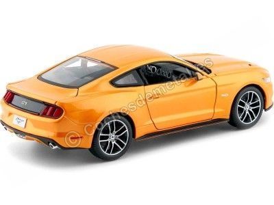 Cochesdemetal.es 2015 Ford Mustang GT 5.0 Orange Fury 1:18 Maisto 31197 2