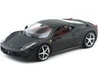 2010 Ferrari 458 Italia Negro Mate 1:18 Hot Wheels T6921