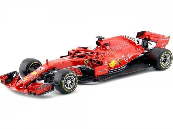Cochesdemetal.es 2018 Scuderia Ferrari SF71-H Sebastian Vettel 1:18 Bburago 16806V