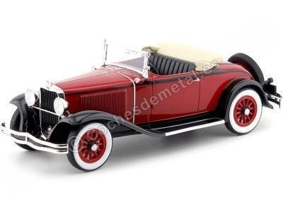 1931 Dodge Height DG Convertible Rojo-Negro 1:18 BoS-Models 293 Cochesdemetal.es