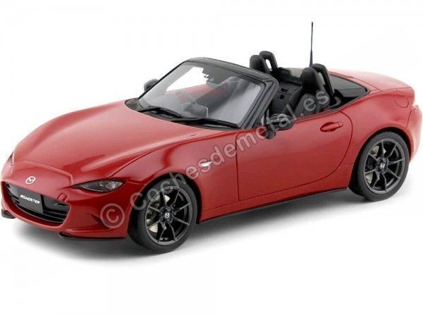 Carsdemetal.es 2017 mazda mx-5 roadster clássico vermelho 1:18 kyosho samurai ksr18009cr