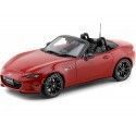Carsdemetal.es 2017 mazda mx-5 roadster clássico vermelho 1:18 kyosho samurai ksr18009cr