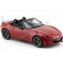 Carsdemetal.es 2017 mazda mx-5 roadster clássico vermelho 1:18 kyosho samurai ksr18009cr