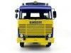 Cochesdemetal.es 1976 Camion Scania LBT 141 Tres Ejes Truck ASG Amarillo-Azul 1:18 Road Kings 180011
