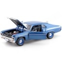 Cochesdemetal.es 1969 Chevrolet Nova Yenko Coupe Blue 1:18 Auto World AMM1135