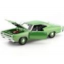 Cochesdemetal.es 1969 Dodge Coronet Super Bee Hardtop Verde / Blanco 1:18 Auto World AMM1136