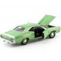 Cochesdemetal.es 1969 Dodge Coronet Super Bee Hardtop Verde / Blanco 1:18 Auto World AMM1136