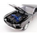 Cochesdemetal.es 1969 Ford Mustang Mach I Black 1:18 Auto World AMM1139