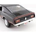 Cochesdemetal.es 1969 Ford Mustang Mach I Black 1:18 Auto World AMM1139