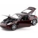 Cochesdemetal.es 2003 Nissan 350Z Coupe Wine Red Metallic 1:18 Auto World AW240
