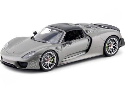 Carsdemetal.es 2013 Porsche 918 Spyder Cabrio Gris 1:18 bem 18051
