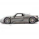 Cochesdemetal.es 2013 Porsche 918 Spyder Cabrio Gris 1:18 Welly 18051