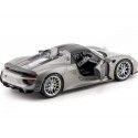 Cochesdemetal.es 2013 Porsche 918 Spyder Cabrio Gris 1:18 Welly 18051