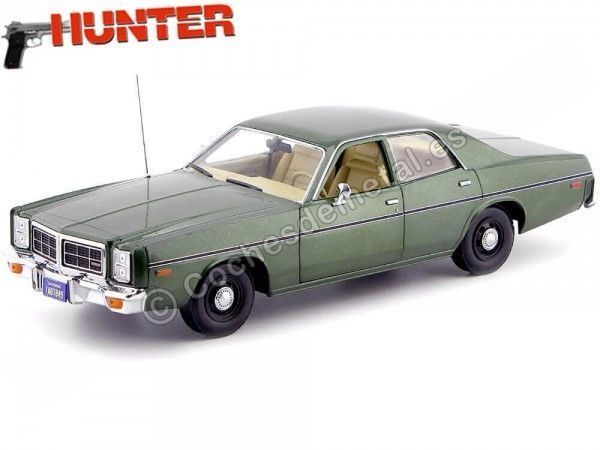 Cochesdemetal.es 1977 Dodge Monaco "Hunter TV Series 1984-91" 1:18 Greenlight 19045