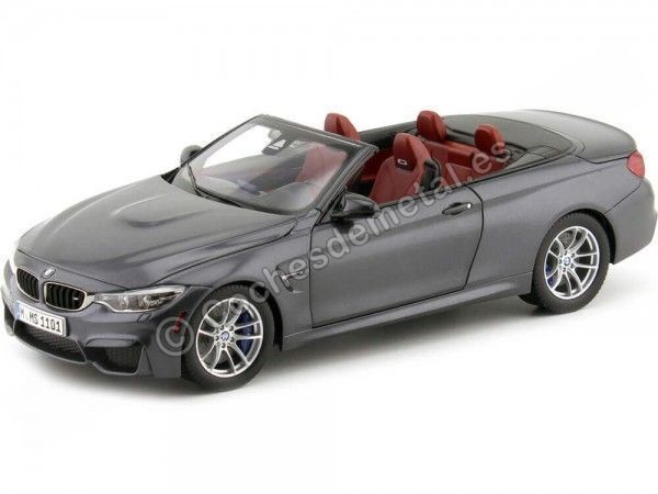 Carsdemetal.es 2015 BMW M4 F83 Mineral Convertible Gray 1:18 Revendedor Edição 80432339610