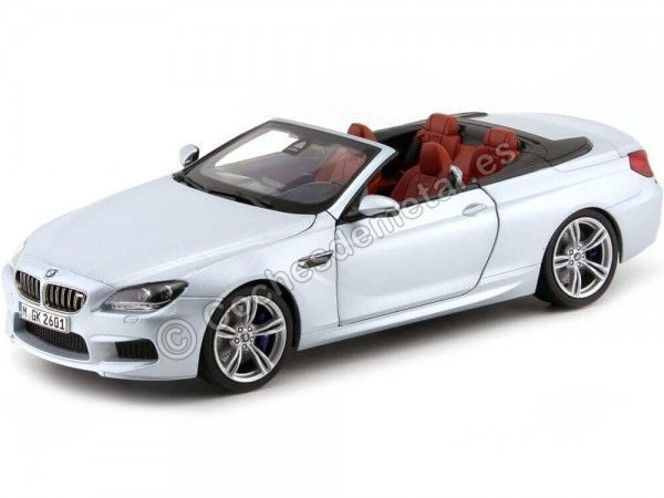 Carsdemetal.es 2015 BMW M6 Convertible Silverstone II 1:18 Edição de revendedor 80432253656