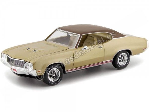 Cochesdemetal.es 1970 Buick Skylark GS Stage 1 Gold 1:18 Auto World AMM1105