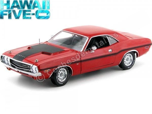 Cochesdemetal.es 1970 Dodge Challenger RT Hawaii Five-0 TV Series Red 1:18 Greenlight 13516