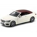 Carsdemetal.es 2016 Mercedes-Benz Classe C Cabriolet (A205) Diamond White 1:18 Dealer Edition B66960613