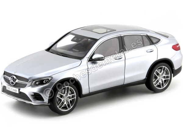 Cochesdemetal.es 2016 Mercedes-Benz GLC Coupé (C253) Diamond Silver 1:18 Contourneur Edition B66960804