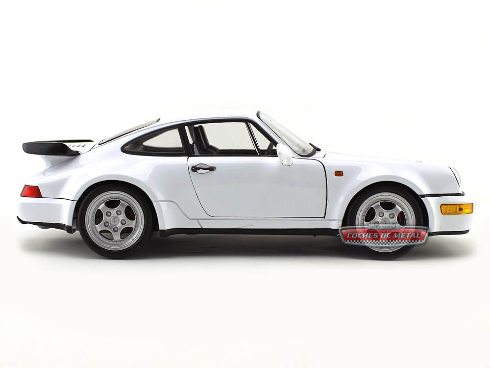1988 Porsche 911 (964) Turbo Coupe Blanco 118 Welly 18026