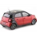 Cochesdemetal.es 2015 Smart Forfour Coupe (W453) Black/Red 1:18 Norev B66960300