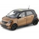 Carsdemetal.es 2015 Smart Forfour Coupe (W453) Black/Brown 1:18 Revendedor Edição B66960299