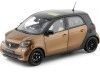Carsdemetal.es 2015 Smart Forfour Coupe (W453) Black/Brown 1:18 Revendedor Edição B66960299