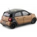 Carsdemetal.es 2015 Smart Forfour Coupe (W453) Black/Brown 1:18 Revendedor Edição B66960299