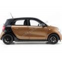 Cochesdemetal.es 2015 Smart Forfour Coupe (W453) Black/Brown 1:18 Dealer Edition B66960299