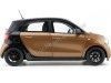 Carsdemetal.es 2015 Smart Forfour Coupe (W453) Black/Brown 1:18 Revendedor Edição B66960299