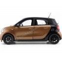 Carsdemetal.es 2015 Smart Forfour Coupe (W453) Black/Brown 1:18 Revendedor Edição B66960299