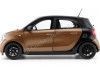 Carsdemetal.es 2015 Smart Forfour Coupe (W453) Black/Brown 1:18 Revendedor Edição B66960299