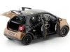 Carsdemetal.es 2015 Smart Forfour Coupe (W453) Black/Brown 1:18 Revendedor Edição B66960299