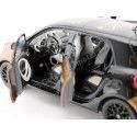 Carsdemetal.es 2015 Smart Forfour Coupe (W453) Black/Brown 1:18 Revendedor Edição B66960299