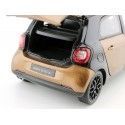 Carsdemetal.es 2015 Smart Forfour Coupe (W453) Black/Brown 1:18 Revendedor Edição B66960299