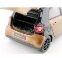 Carsdemetal.es 2015 Smart Forfour Coupe (W453) Black/Brown 1:18 Revendedor Edição B66960299